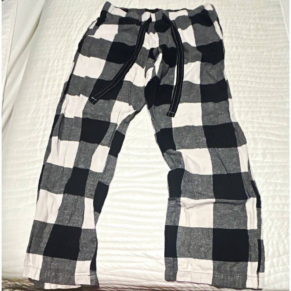 Old Navy Women's Plaid Flannel Pajama Pants Drawstring Waist-Size M